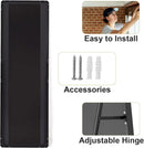 56 Inch Floor Standing Mirror With Black Aluminum Frame