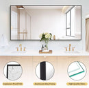 71x31 Inch Black Floor Mirror Full Length Standing