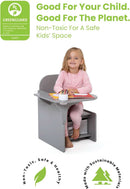 Mysize Chair Desk With Removable Cup Holder Grey Bin