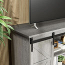 65 Inch TV Stand With Sliding Barn Doors Media Console
