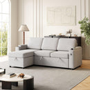 MH85.8' Sleeper Sofa, Sofa Bed - 2 in 1 Pull Out Sofa Bed with Storage Sofa, Sofa Sleeper with Pull Out Bed with Charging Port