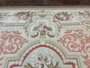 Aubusson Rug 10x14, Wool Handmade Vintage Carpet, Elegant French European Design Rug, Large Room Sized Aubusson Rug, Stark Carpet