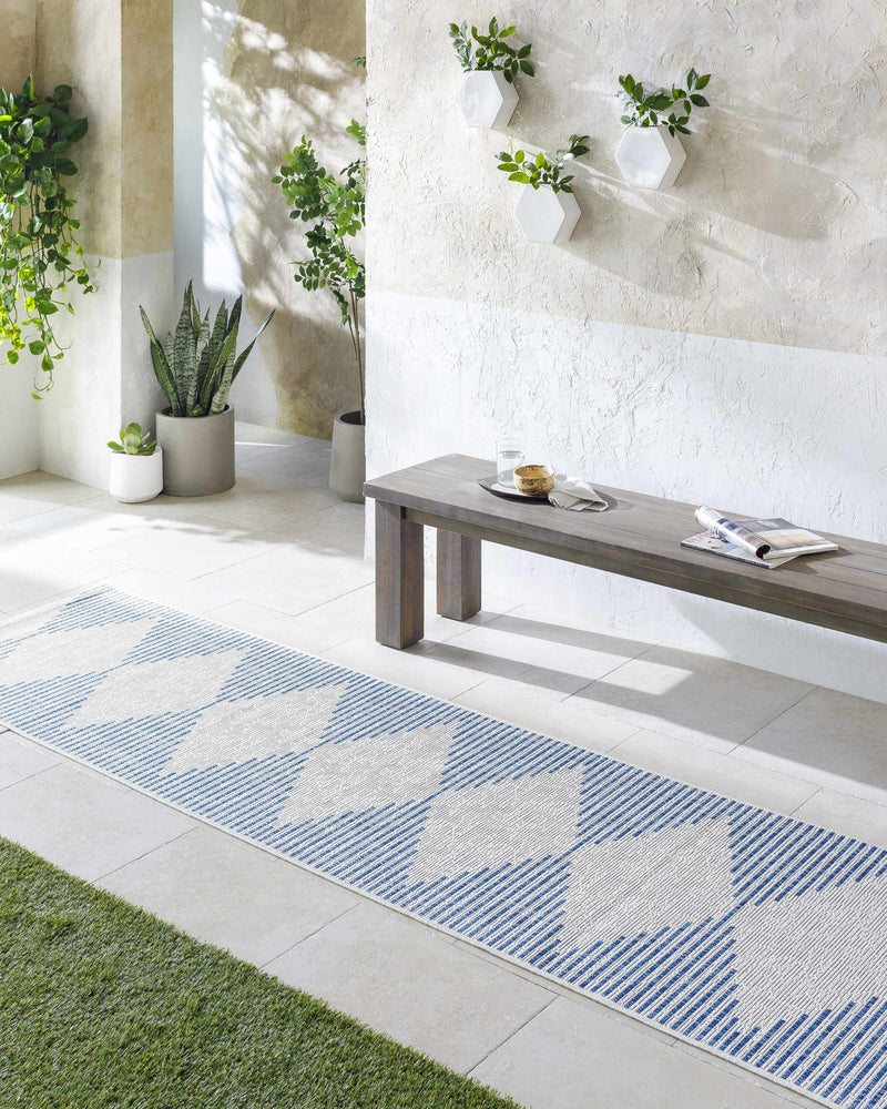 Stephan Blue & Cream Area Rug