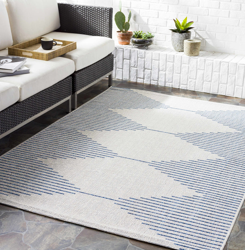 Stephan Blue & Cream Area Rug