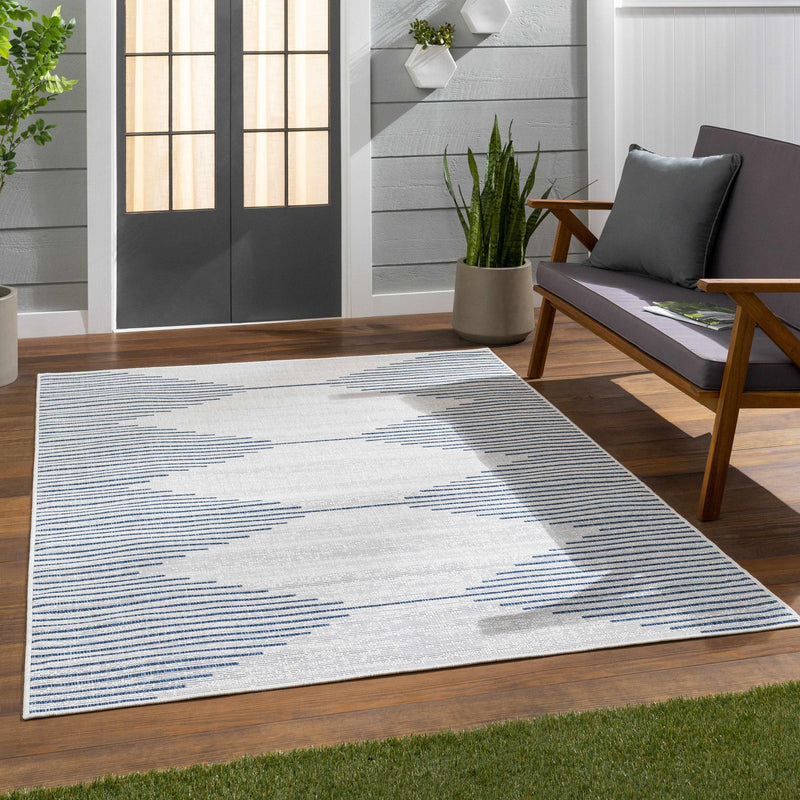 Stephan Blue & Cream Area Rug