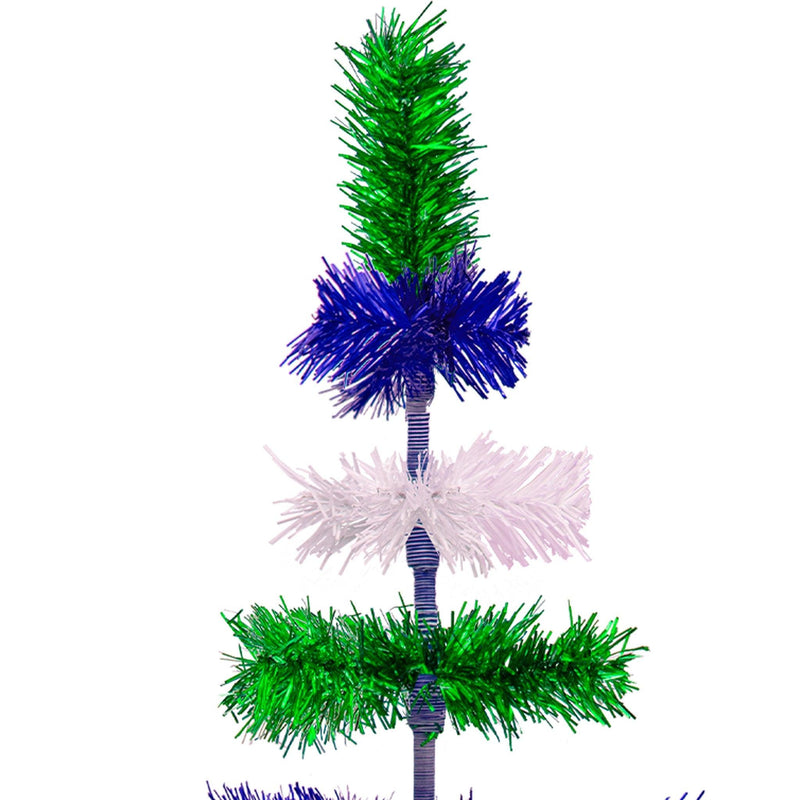 Earth Day Layered Tinsel Trees