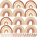 Earth Toned Rainbows - Fabric Nursery Wall Art Decals