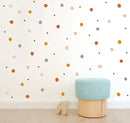 Watercolor Speckles & Dots - Fabric Nursery Wall Art Decals