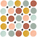 Colorful Watercolor Polka Dots - Fabric Nursery Wall Art Decals