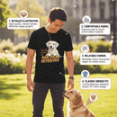 Easily Distracted By Golden Retriever Graphic T-Shirt Cotton Unisex Casual Dog Lover Wear