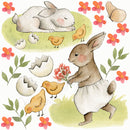 Bunny & Sheep - Fabric Nursery Wall Art Decals