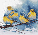 Eastern Bluebirds Counted Cross-Stitch Kit by Luca-S BU5028l