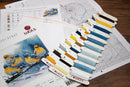 Eastern Bluebirds Counted Cross-Stitch Kit by Luca-S BU5028l