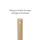Aluminum 17.5 inch Pizza Spinner Turning Fork with Wooden Handle (2-Pack), Pizza Turner, Pizza Bubble Popper - Outdoor Pizza Oven Accessories
