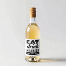 Eat Drink and Be Married Mini Wine Label