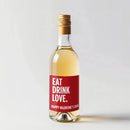 Eat Drink Love Valentines Mini Wine Label