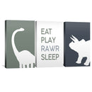 Eat Play Rawr Sleep Canvas