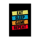Eat Sleep Game Canvas