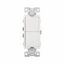 Eaton 7731W Duplex 3 Way Combination Decorator Switch
