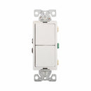 Eaton 7732W Duplex Single & 3 Way Combination Decorator Switch