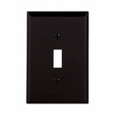 Eaton PJ1 Single Gang Toggle Wallplate White/Black