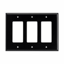 Eaton PJ263 Three Gang Decorator Wallplate White/Black