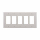 Eaton PJ265 Five Gang Decorator Wallplate White/Black