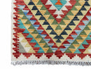 Small Kilim Rug 2x3 Colorful Turkish Kilim Accent Rug New Flatweave Wool Kilim Chobi Kilim Diamond Zigzag Playroom Rug