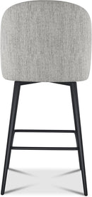 Counter Height Bar Stools 26 Inch 360 Swivel Grey Set of 3