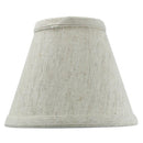 6"W x 5"H Set of 6 Textured Oatmeal Chandelier Lamp Shade