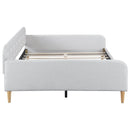 Full Size Upholstered Daybed with 4 Support Legs,Beige(Old SKU:DL001825)