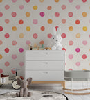 Gender Neutral Nursery Wallpaper | Polka Dot Wallpaper