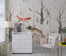 Woodland Forest Animals Wallpaper - Peel and Stick Wall Mural