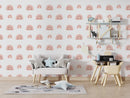 Pastel Boho Rainbow Peel and Stick Wallpaper | Girls Room Wall Decor