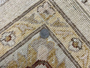 Peshawar Rug 8x10, Oushak Rug, Neutral Colors Hand Knotted Farmhouse Rug