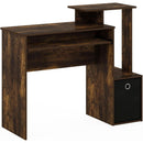 Amber Pine Black Econ Writing Desk With Keyboard Tray