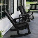 Oversized Outdoor Rocking Chairs Set of Two Black