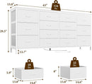 Ultramodern White 63 Inch TV Stand With Integrated Storage