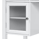 Elegant White Makeup Vanity Desk with Adjustable Mirror and Storage, MDF and Solid Wood Construction, 44.4'