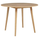 Andrews 5-piece Round Counter Dining Set Light Ash and Black