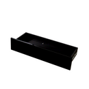 Display Cabinet with Glass Doors, Curio Storage Cabinet with 2-Drawer, Bookcase with LED Lights, Black