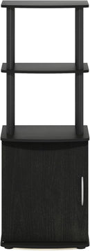 Turn N Tube Tall TV Side Table Storage 2 Tier Blackwood