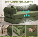 Corduroy Green 79 Inches Inter changeable Plus Sofa Bed