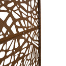 Outdoor & Indoor Metal Privacy Screen Freestanding Decorative Privacy Screen 76' H x 48' W, Privacy Fence Panels for Deck Balcony Patio Garden, Brown