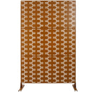 Outdoor & Indoor Privacy Screen Metal Privacy Screen 76' H×48' W, Freestanding Decorative Privacy Screen for Deck Balcony Patio, Privacy Fence Panels for Outside Lawn Garden PS112 BROWN