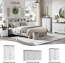 White Farmhouse Dresser FortyFourInchesTall Storage