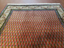 6x9 Finely Woven Turkish Tribal Rug, Boteh/Paisley Pattern, Red & Beige Area Rug, Vintage Wool Carpet, Entryway Rug, Hand-Knotted Foyer Rug
