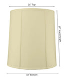 16x18x19 Egg Shell Shantung Drum Extra Large Drum Lampshade