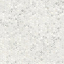 Arabescato Carrara Hexagon 11.1" x 11.5" Honed Marble Mesh-Mounted Mosaic Tile Hexagon- MSI Collection