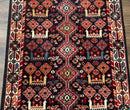 Small Karastan Rug 3x4, Yuruk Collection, Wool, Tribal, Geometric, Navy Blue